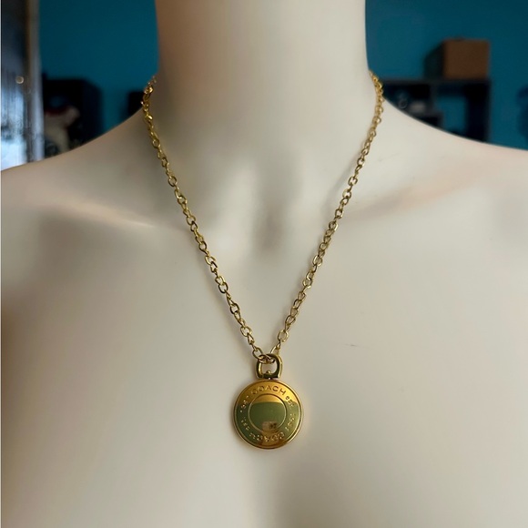 Coach Jewelry - Coach Gold Double Sided Medallion Pendant 18k/.925 Necklace